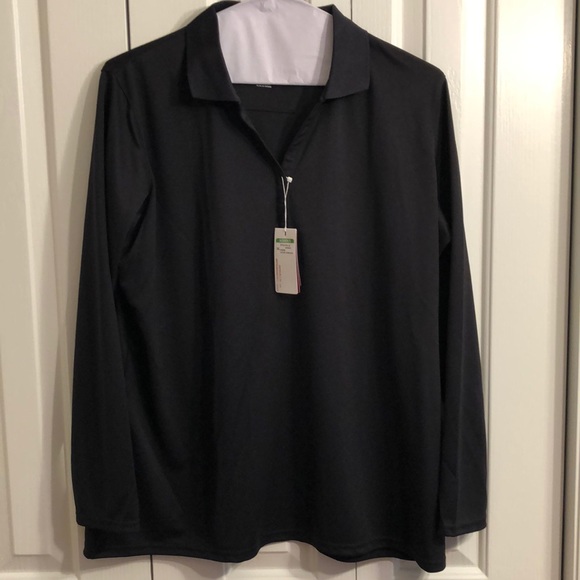 Antigua Tops - Antigua size XXL black long sleeve workout shirt